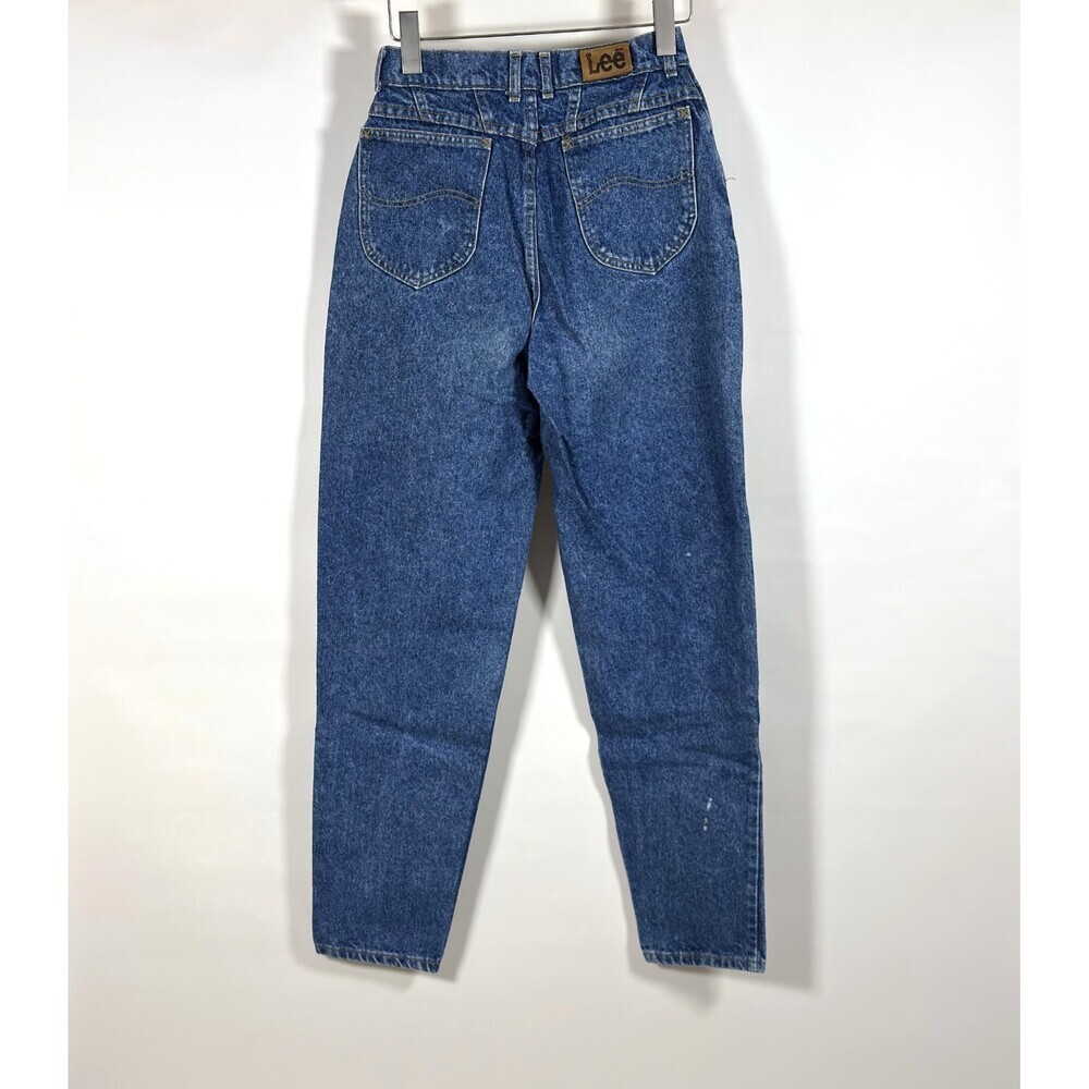 Vintage Lee Tapered Leg Mom Jeans 80s 90s Medium Wash - Size 25 - Picture 2 of 7